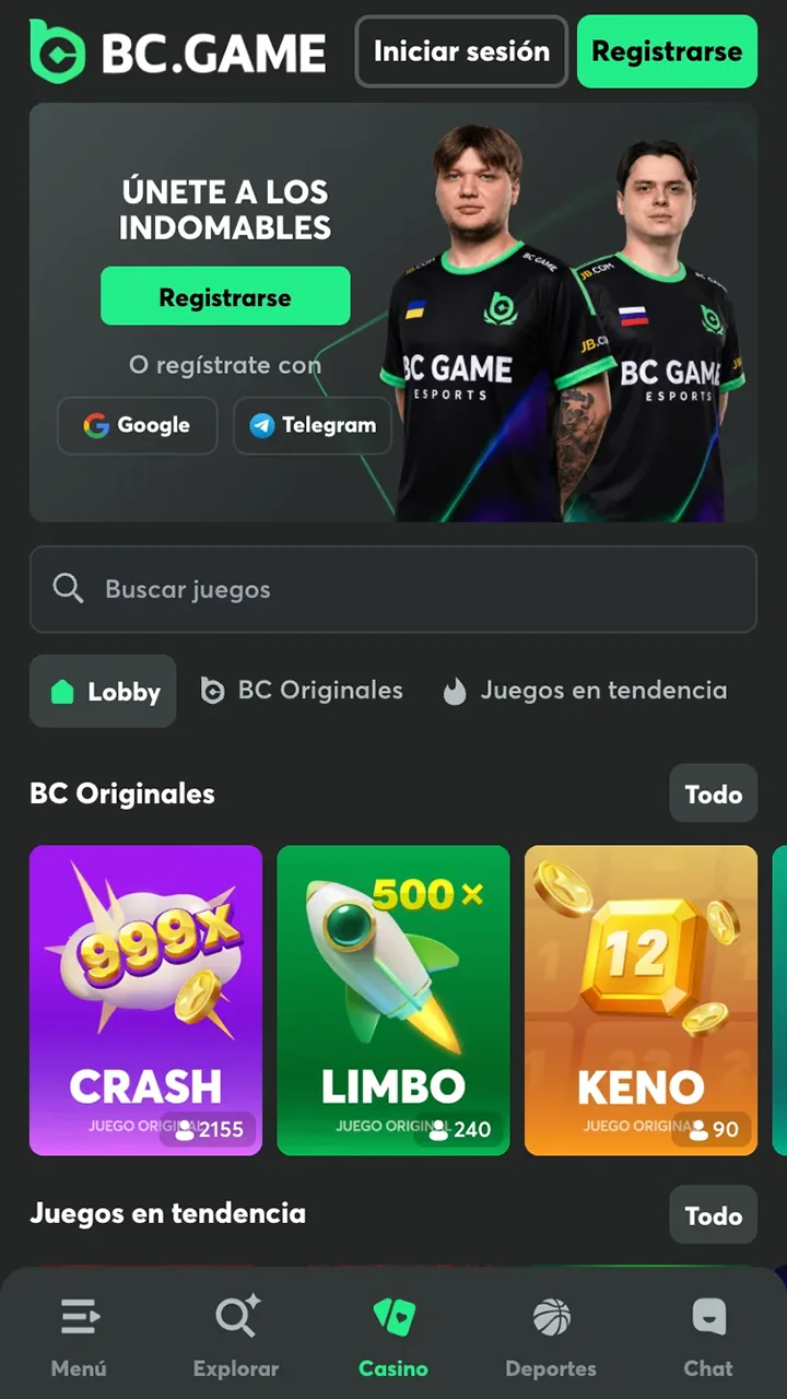 BC app capturas casino.