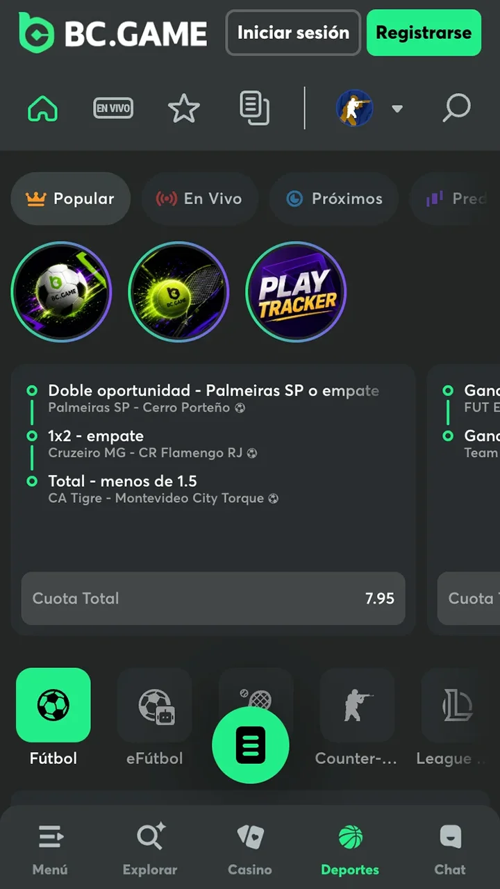 BC app capturas deportes.