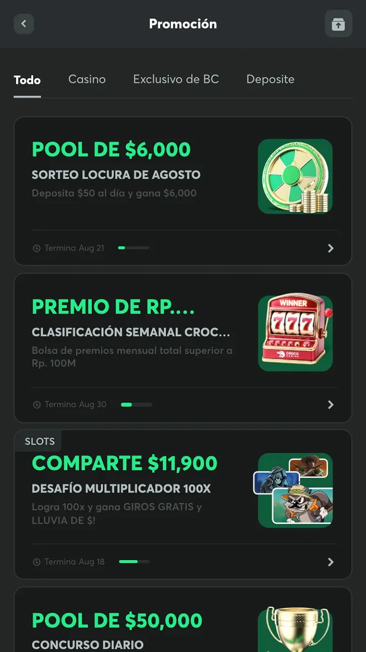 BC app capturas promociones.