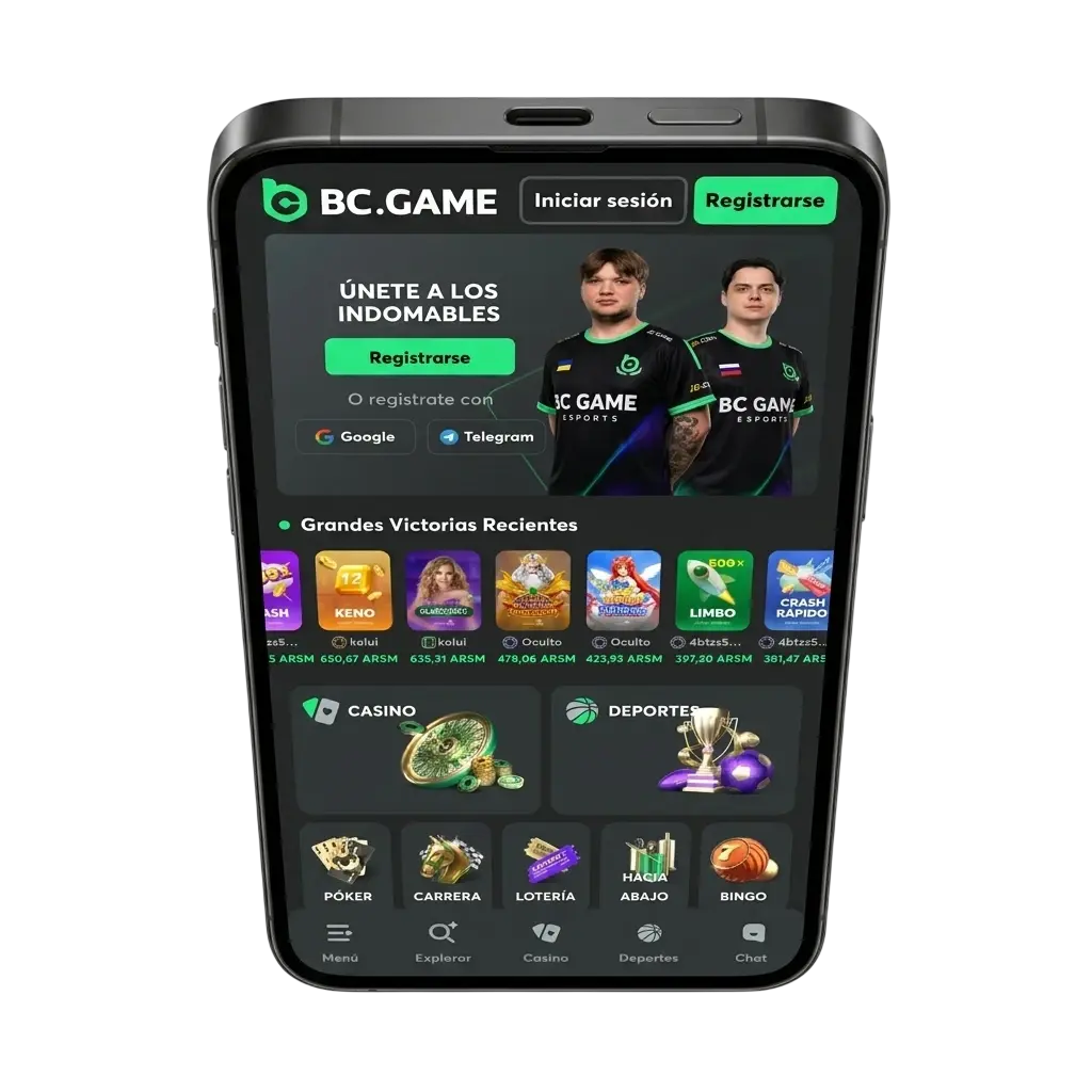 Descargá la App BC Game para Android e iOS